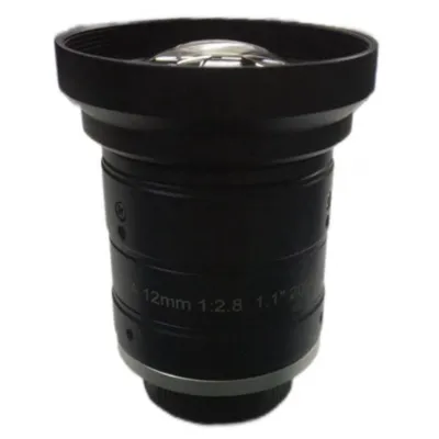 Foctek 12mm 1.1 inch 20MP C Mount Low Distortion FA Fixed Focal Optical Lens for Industrial cameras