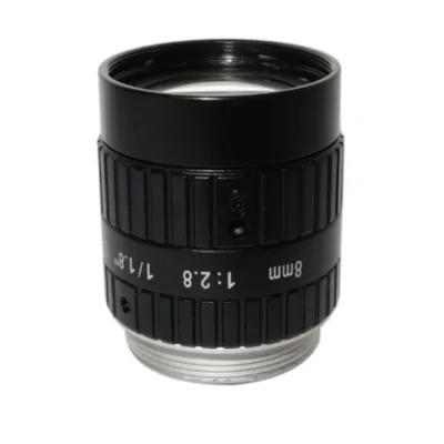 C-Mount FA Lens for Machine Vision with 8mm focal length 6MP F2.8 iris 1/1.8" inch format