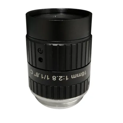 C-Mount FA Lens for Machine Vision with 16mm focal length 3K 6MP F2.8 iris 1/1.8" inch format