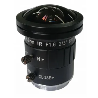 CS-Mount lens with 6.4 mm format 2.5MM 8MP F1.6 fisheye Lens