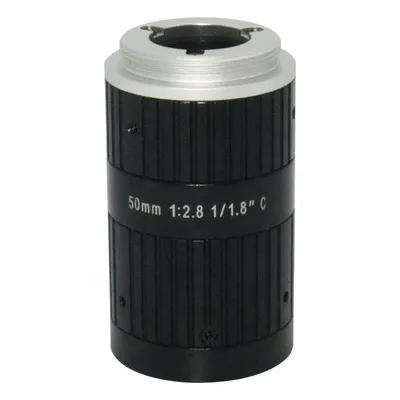 C-Mount FA Lens for Machine Vision with 50mm focal length 3K 6MP F2.8 iris 1/1.8" inch format