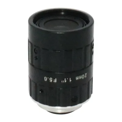 Machine Vision C Mount FA lens 8K 20MP resolution 20mm focal length F5.6 iris 1" large format lens