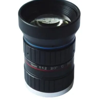 C-Mount lens with 2/3" format 16MM 5MP F1.2 Lens For Traffic Monitoring Camera