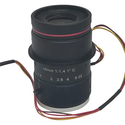 CCTV Lens with C-mount F1.6 16mm Lens 12MegaPixel and motorized focus for Traffic Monitoring