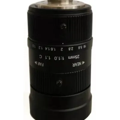 C-Mount lens with 1.1" format 25MM 12MP F1.0 Lens For Traffic Monitoring Camera
