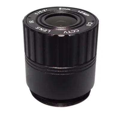 CS-Mount lens with 1/1.7" format 8MM 12MP F2.0 Lens