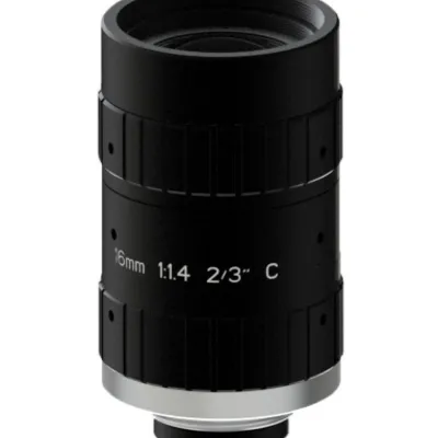 C-Mount lens with 2/3" format 16MM 5MP F1.4 Lens For Traffic Monitoring Camera