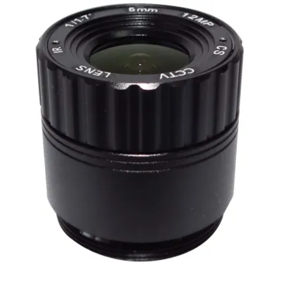 CS-Mount lens with 1/1.7" format 5MM 12MP F2.0 Lens