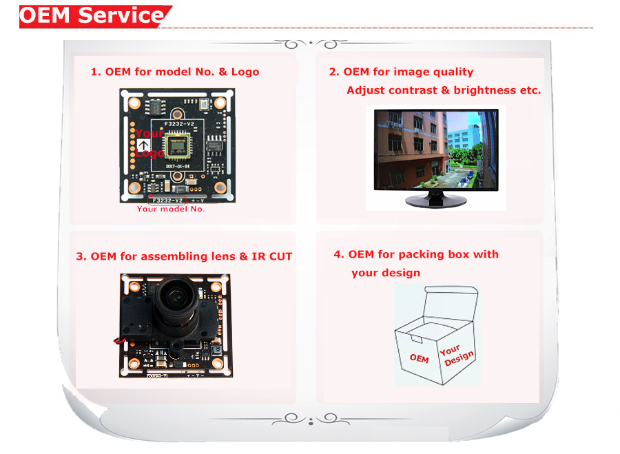 CCTV 1080P AHD Camera 4 IN 1 Camera PCB board