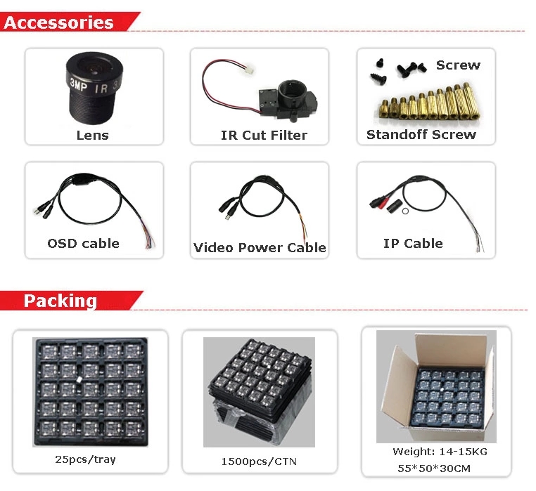 CCTV 1080P AHD Camera 4 IN 1 Camera PCB board